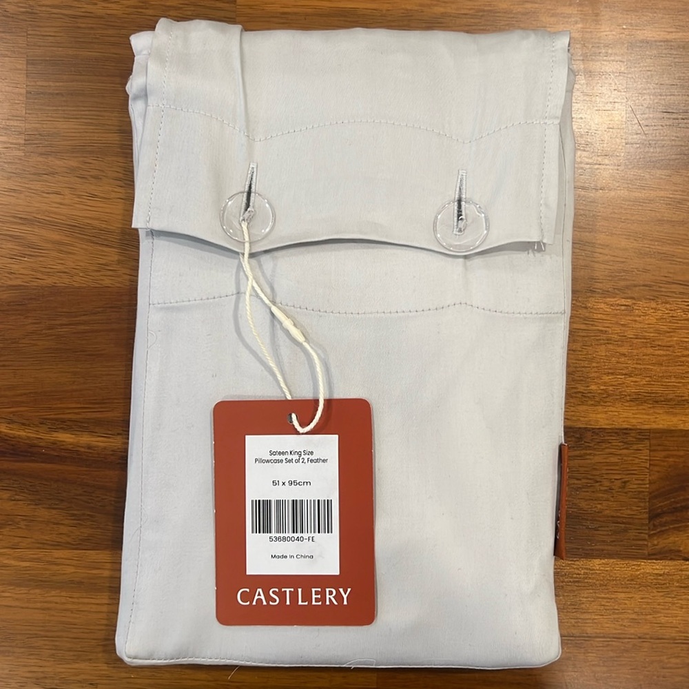 Sateen King Sized Pillow Case - Set of 2